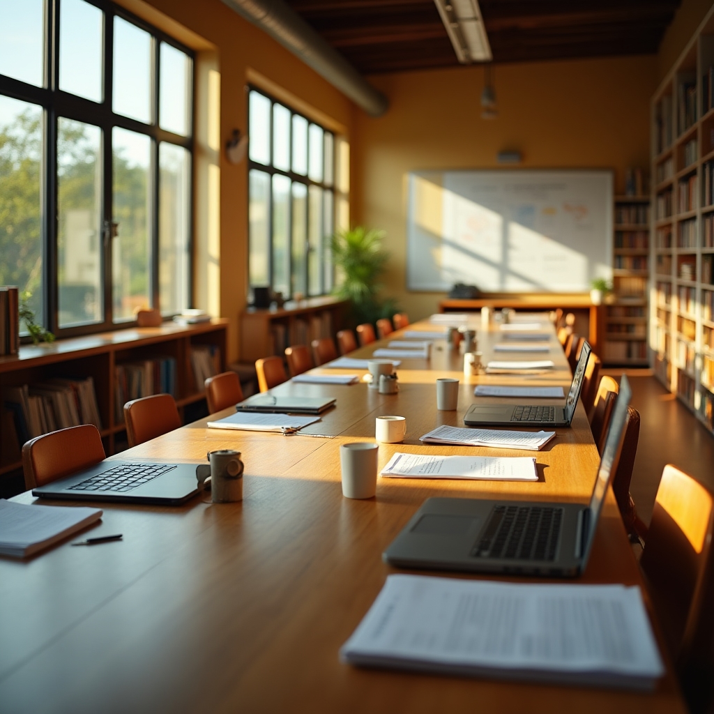Espacio de trabajo del equipo educativo de Zateji Camuli en San José
